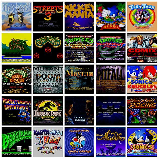 сборник лучших игр для Sega Mega Drive